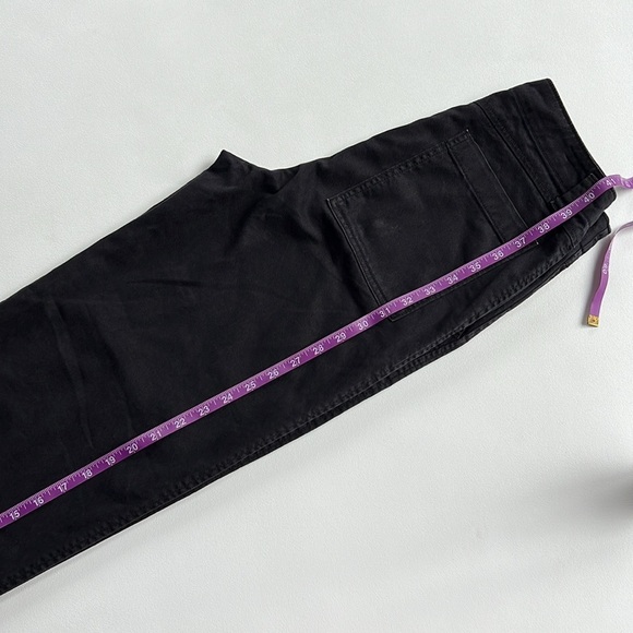 Gap Mid Rise Loose Khakis black office casual 25​​ - Picture 9 of 10